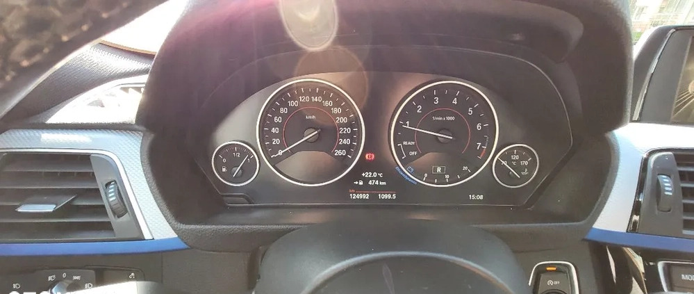 BMW Seria 3 cena 79500 przebieg: 124992, rok produkcji 2017 z Gliwice małe 191